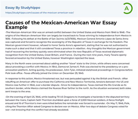 How to Write a Mexican-American War DBQ Essay
